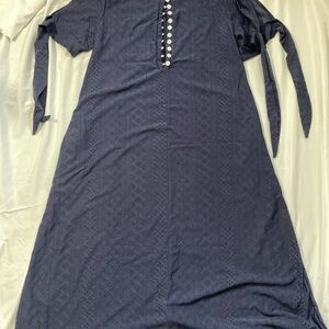 Elegant Navy Blue Dress